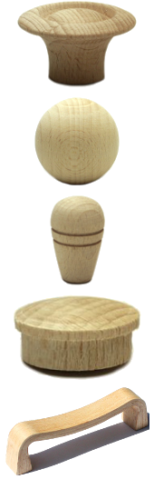 Drvene ručkice, kugle i pokrovne kapice